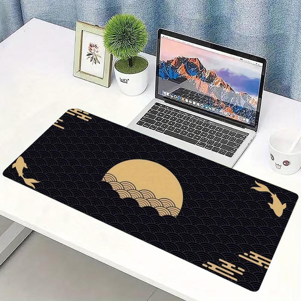 Desk Setup Laptop And Pc - Японский игровой коврик для мыши Golden