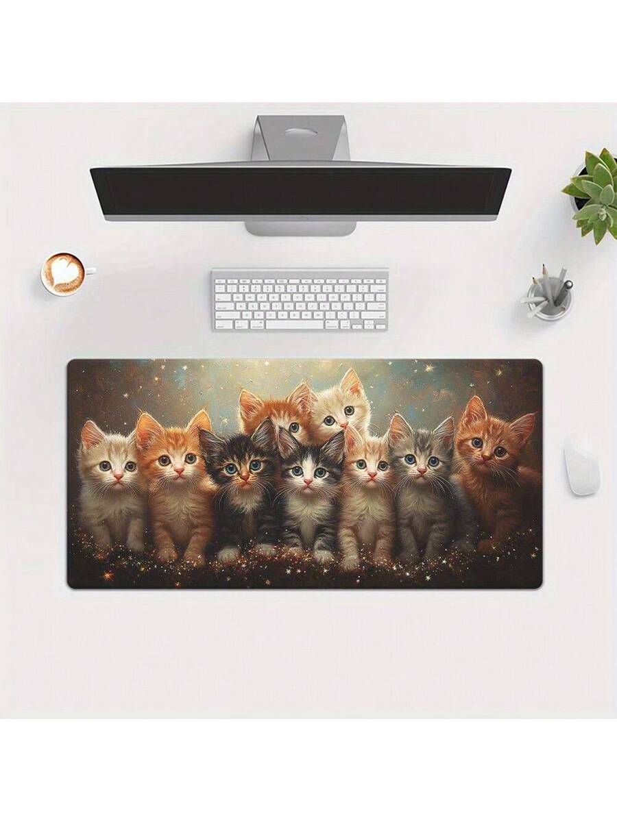 Desk Setup Laptop And Pc - Игровой коврик для мыши с милым