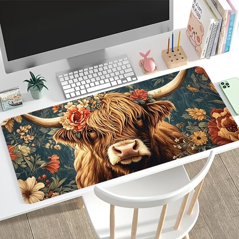 Desk Setup Laptop And Pc - Винтажный игровой коврик для мыши с