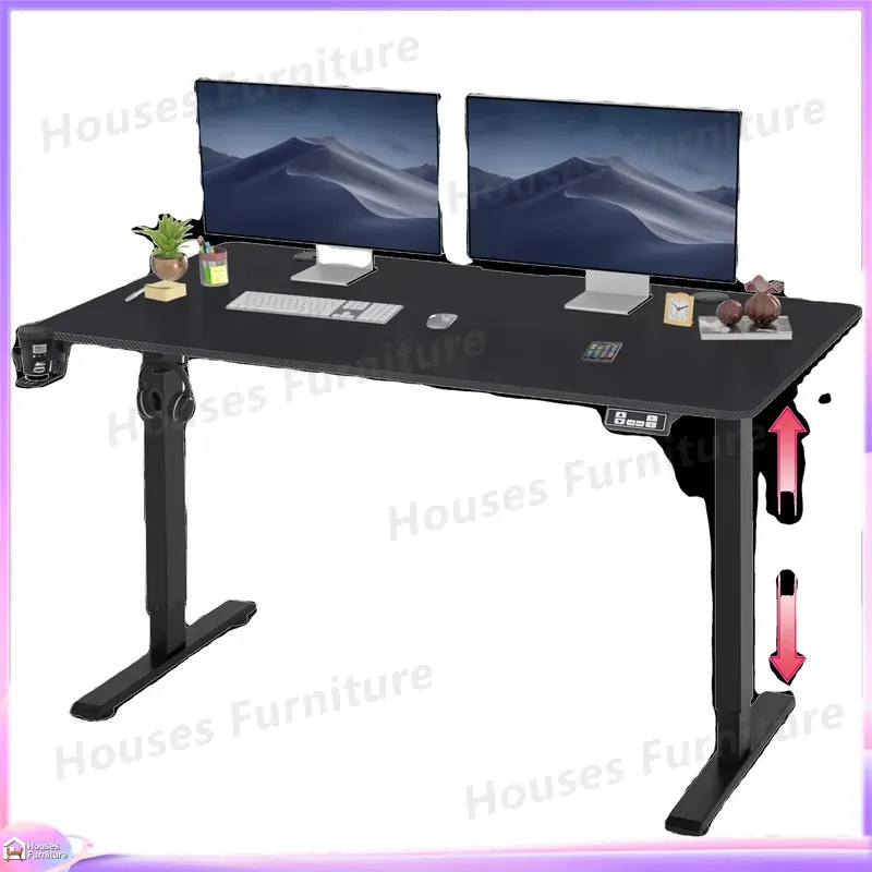Desk Setup Laptop And Pc - Большой игровой компьютерный стол с RGB