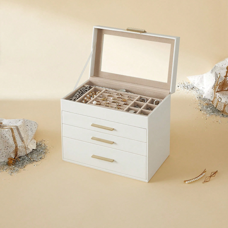 Drawer Organizer Bamboo - Усовершенствованный 4-слойный органайзер для хранения украшений
