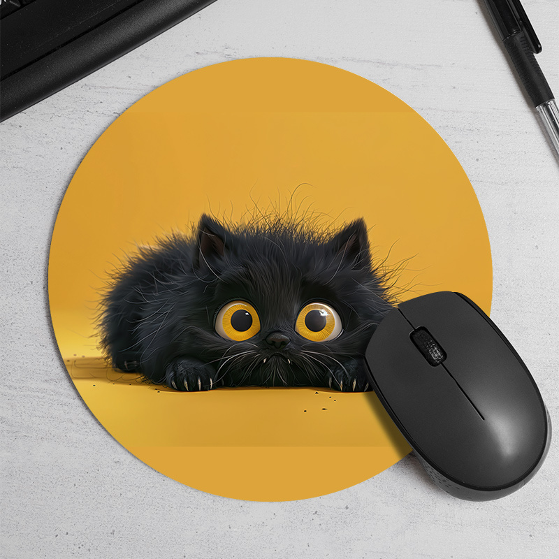 Desk Setup Or Set Up - Круглый коврик для мыши с милым