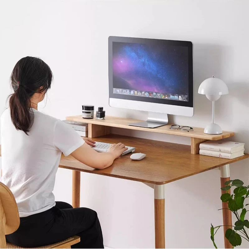 Деревянная подставка для монит – обзор и цена Desk Setup Laptop And Monitor