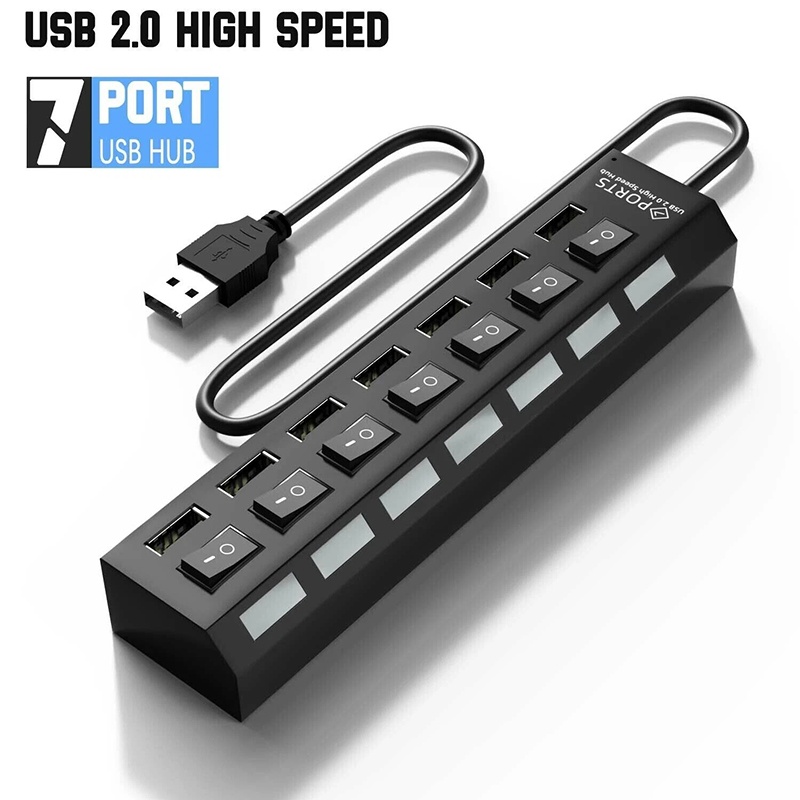 USB-хаб 7-в-1 с поддержкой USB – обзор и цена Desk Setup Usb Hub