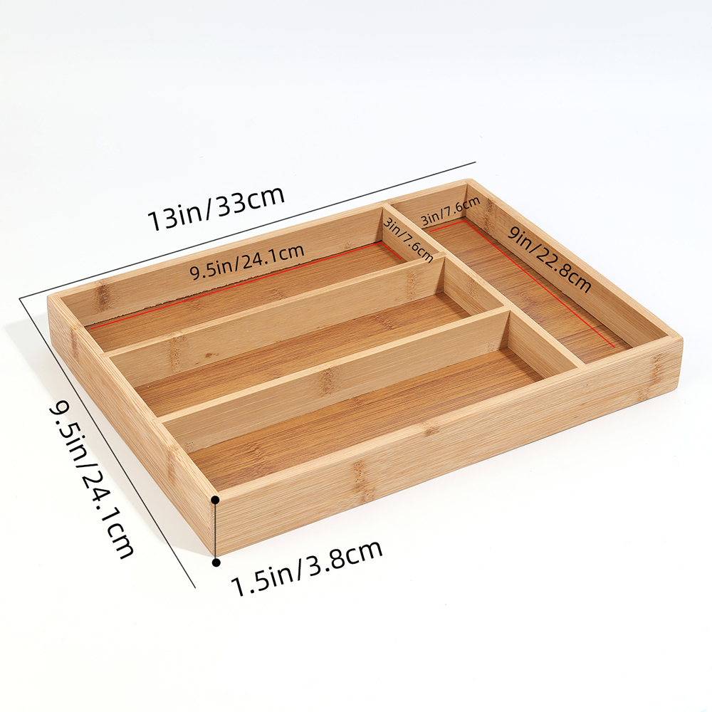 Бамбуковые столовые приборы, п – обзор и цена Drawer Organizer Bamboo