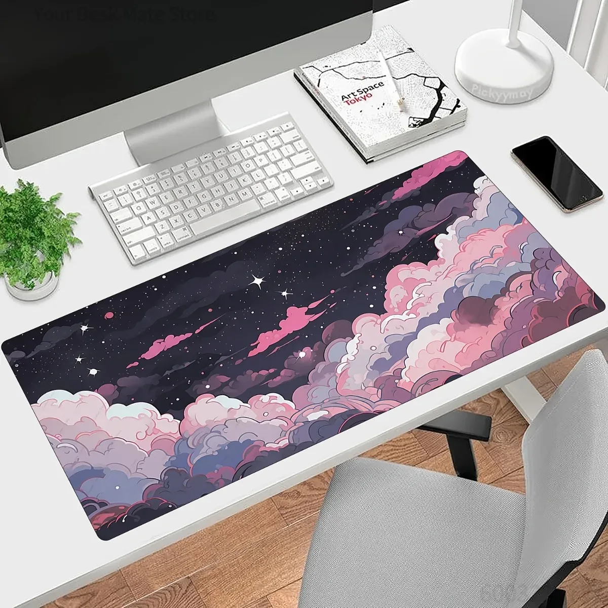 Милый розово-фиолетовый аниме- – обзор и цена Desk Setup Laptop And Pc