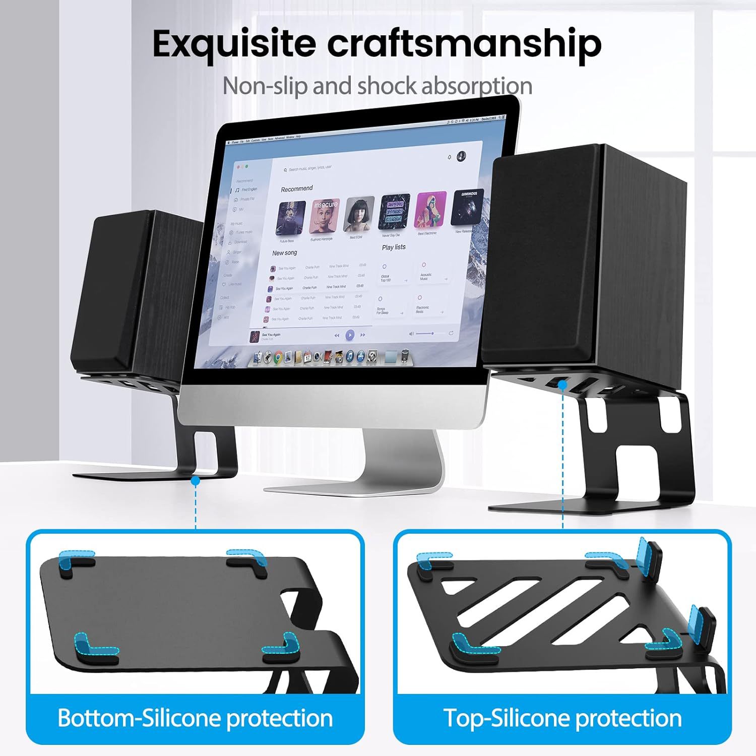 Комплект из 2 подставок для на – обзор и цена Desk Setup Speakers