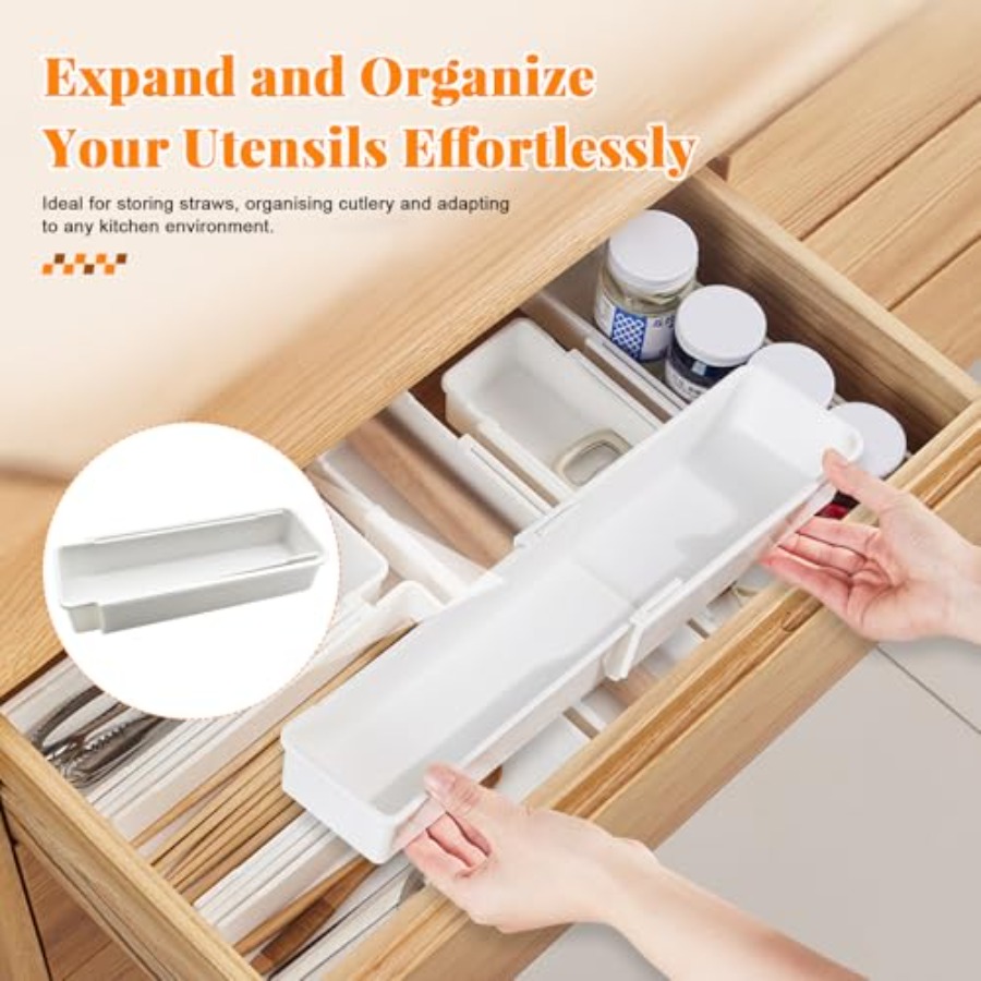 Раздвижной органайзер для глуб – обзор и цена Drawer Organizer Bamboo