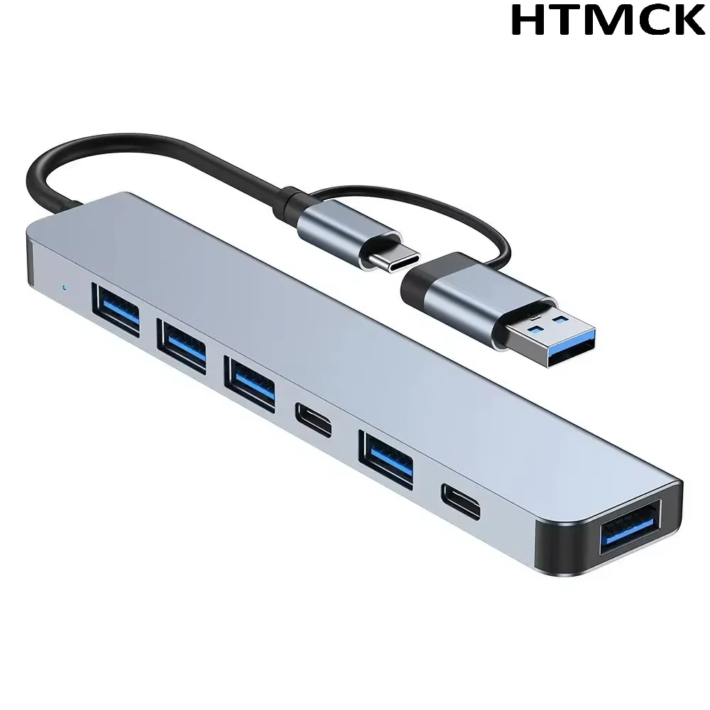 8-в-2 USB-C хаб, многопортовая – обзор и цена Desk Setup Usb Hub