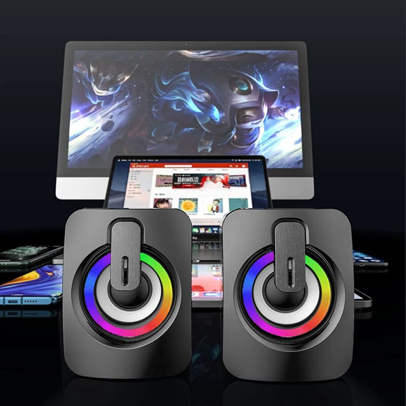 Компьютерные колонки HiFi, сте – обзор и цена Desk Setup Speakers