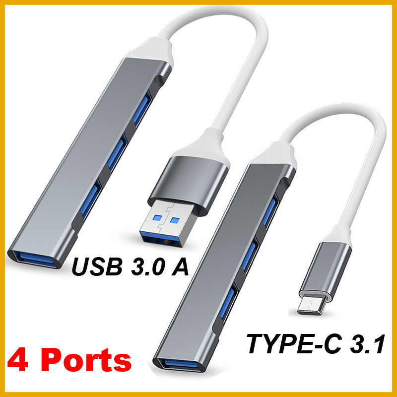 USB-хаб 3.0 TYPE-C 3.1 с 4 пор – обзор и цена Desk Setup Usb Hub