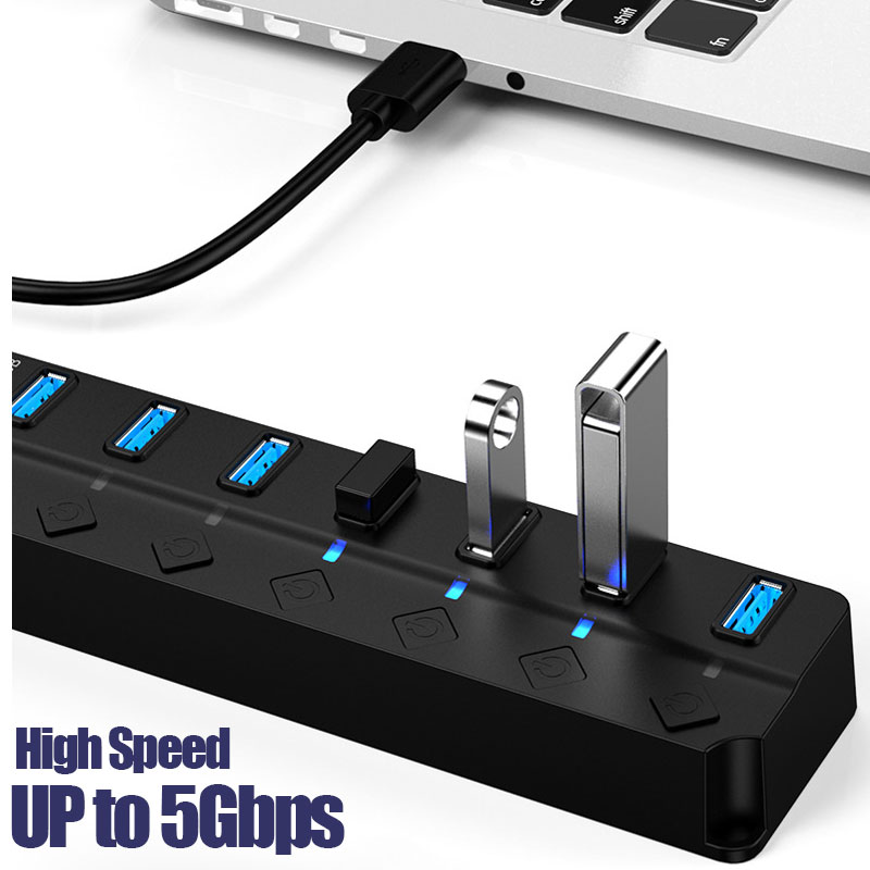 USB 3.0 адаптер питания, 4/7-п – обзор и цена Desk Setup Usb Hub