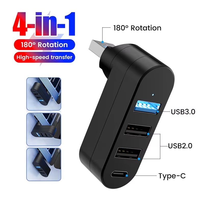 USB-хаб 3.0 Мини-сплиттер 4 по – обзор и цена Desk Setup Usb Hub