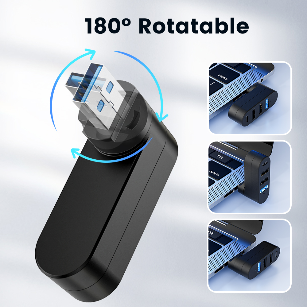 USB-хаб 3.0 Мини-сплиттер 4 по – обзор и цена Desk Setup Usb Hub