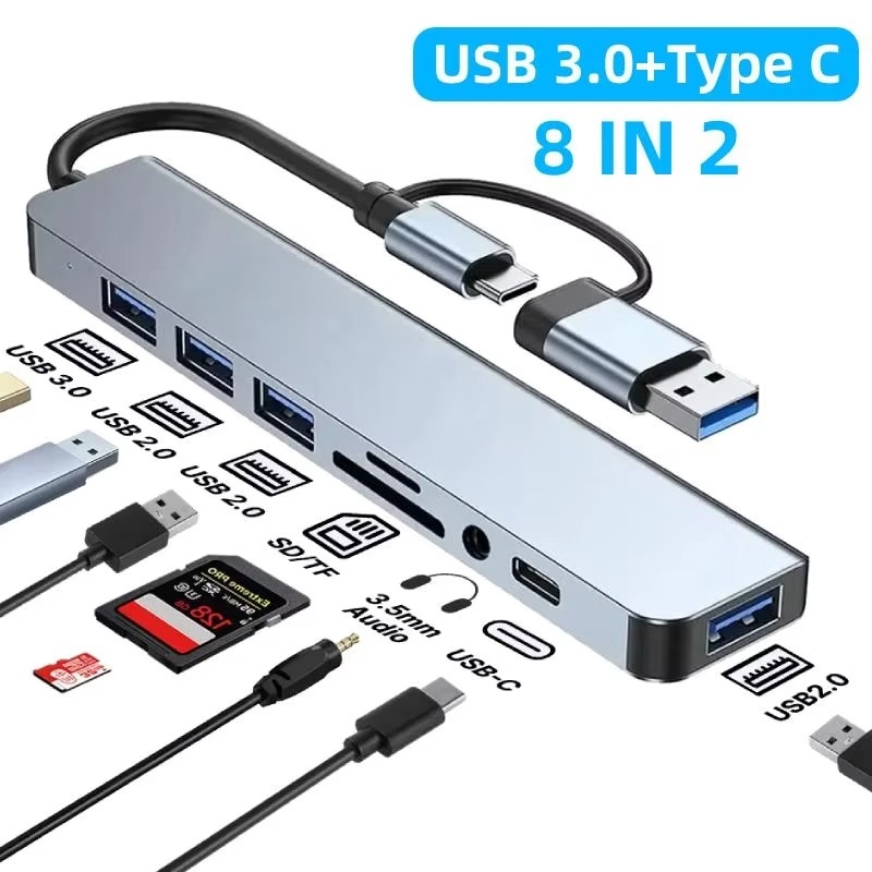 8-портовый USB Type-C хаб-док- – обзор и цена Desk Setup Usb Hub