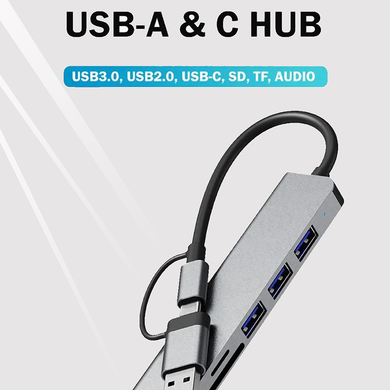 8-портовый USB Type-C хаб-док- – обзор и цена Desk Setup Usb Hub